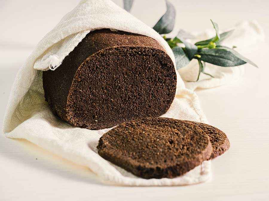 Schwarzbrot low carb glutenfrei keto Backmischung