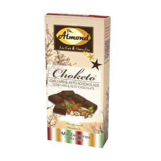CHOKETO Low Carb & Keto Schokolade MIX-Paket ZARTBITTER – PUR + MANDEL + HASELNUSS – 3 Tafeln – handgemacht