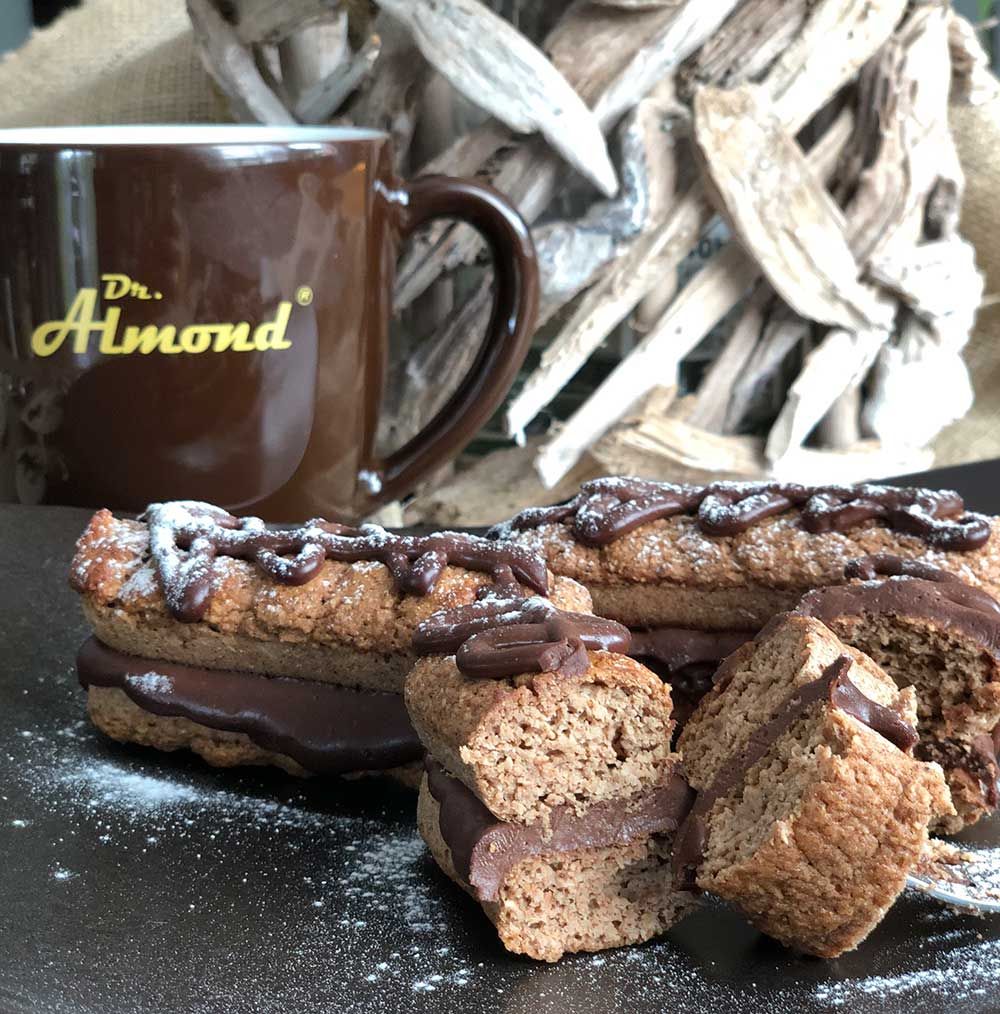 Rezept Spekulatiusbiskuits mit Weihnachtsganache lowcarb keto glutenfrei