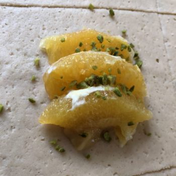 Rezept Orangen Pistazien Taschen low carb glutenfrei