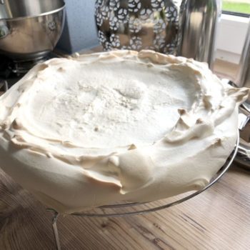 Rezept Apfel Birnen Pavlova lowcarb glutenfrei kalorienarm