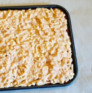Gemüsepizza mit Hüttenkäse und Kollagen lowcarb keto glutenfrei