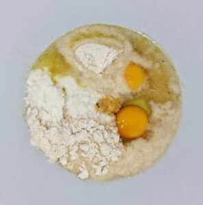 Rezept Okonomiyaki - Japanischer Pfannkuchen mit Kohl low-carb keto glutenfrei