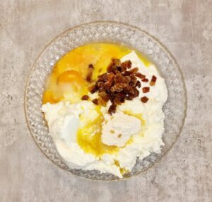 Rezept Topfenpalatschinken überbacken mit Vanillesauce low-carb keto glutenfrei