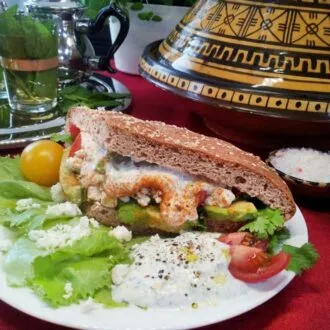 Marokkanisches Fladenbrot low carb döner kebap gyros glutenfrei