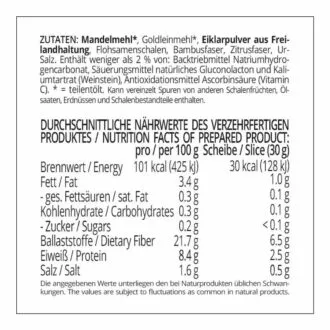 Unser Mildes Brot low-carb keto glutenfrei Backmischung