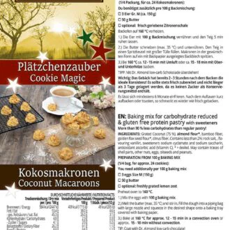Plätzchenzauber-KOKOSMAKRONEN low carb zuckerfrei glutenfrei