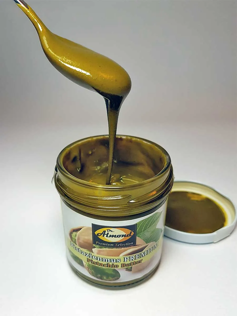 Pistazienmus low-carb für low-carb glutenfreies Gebäck, low-carb Eiscreme, low-carb Schokolade