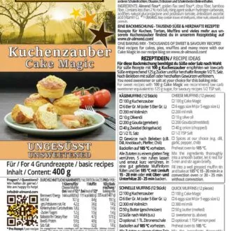 Kuchenzauber-UNGESUESST-lowcarb-glutenfrei-Kuchen-Muffins-Waffeln-Kekse-herzhaft
