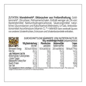 Pfannkuchen & Waffel Teig low carb glutenfrei sojafrei – für Protein Pancakes Crepes und vieles mehr – ungesüsst