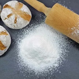 Bambusfaser Ballaststoffmehl low carb glutenfrei - Kartoffelfaser-Ersatz mit 0 % Kohlenhydraten - Zum Backen, Bemehlen & Ausrollen