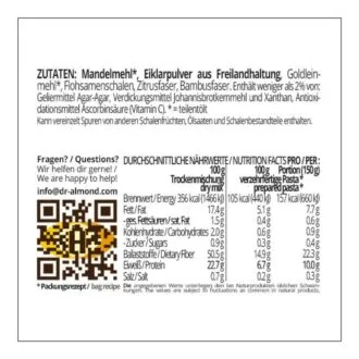 Pastazauber RUSTICALE Pasta Fertigmischung für Nudeln, Spaghetti & Spätzle low carb keto glutenfrei