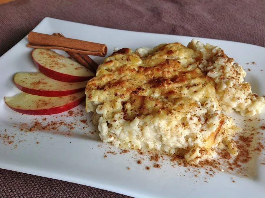 Rezept Milchreis low carb aus dem Ofen glutenfrei