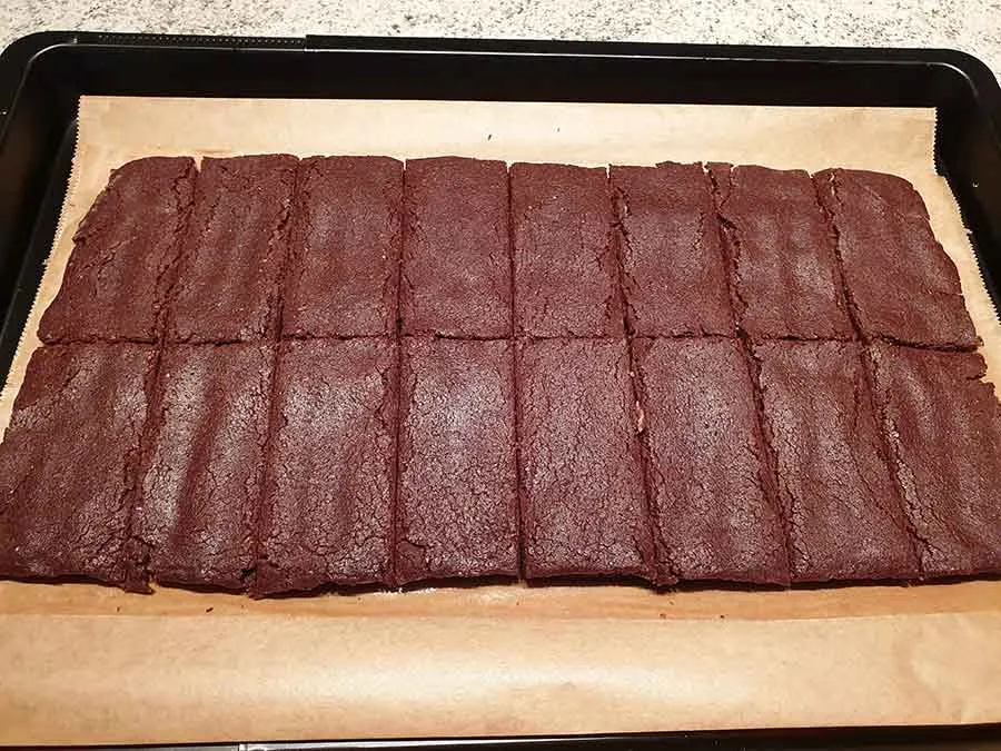 Kakaoschnitten-mit-Haselnussfuellung low carb glutenfrei Nussfix Nusskuchen