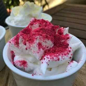 Rezept Proteinschnee Proteinfluff Eiweissfluff lowcarb keto kalorienarm OHNE IMOs