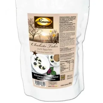 CHOKETO Taler zum Naschen SCHWARZE UND WEISSE SAHNE - low carb & keto Schokolade - handgemacht - Schokoladenchips Snack zuckerfrei