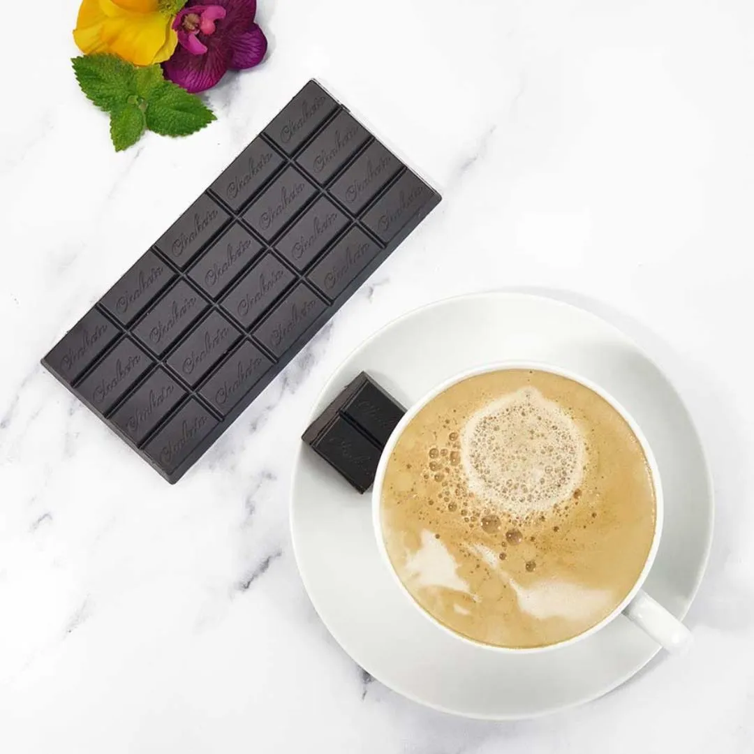 CHOKETO Low Carb & Keto Schokolade SCHWARZE SAHNE PUR – 3 Tafeln – handgemacht