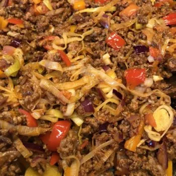 Rezept Hackfleisch-Gemüse-Strudel low carb glutenfrei