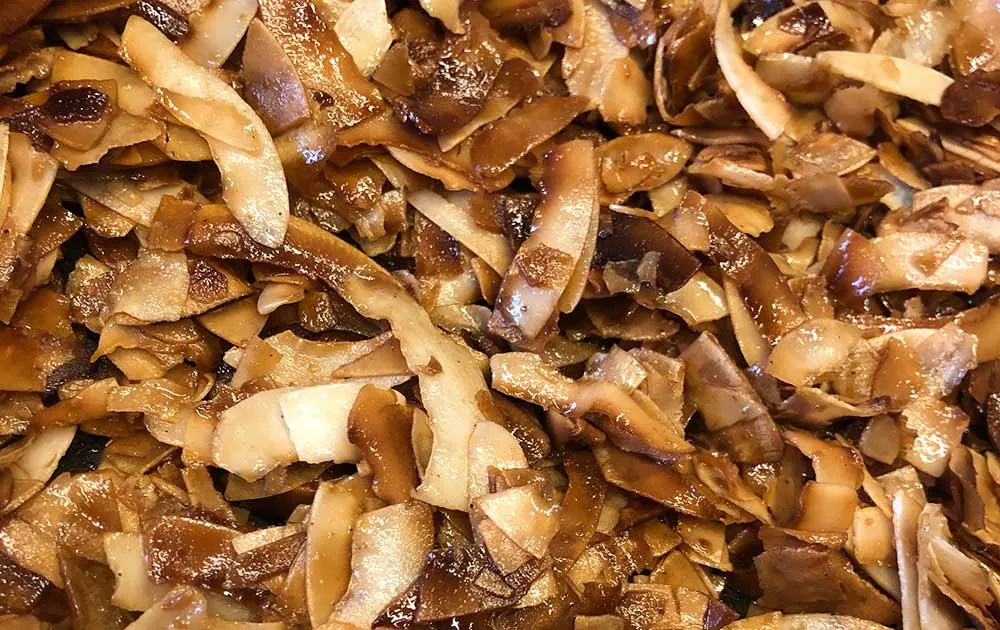 Rezept Kokoskrokant zum Snacken und für Desserts, Schokolade, Eis lowcarb keto