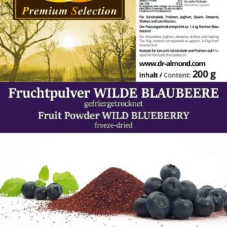 Fruchtpulver WILDE BLAUBEERE Blaubeerpulver gefriergetrocknet 100% Natur