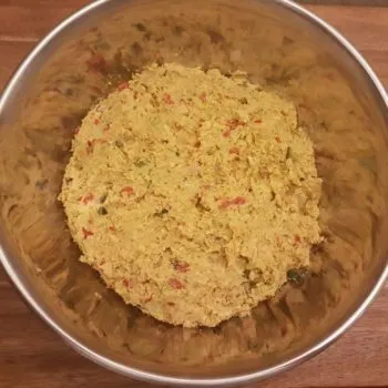 Rezept Backrohr Gemüse Knödel mit Minzejoghurt lowcarb glutenfrei