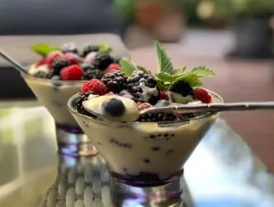 Rezept Dessertcreme Vanille und Schokolade lowcarb glutenfrei