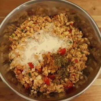 Rezept Spätzle Thunfischsalat mit Sauerrahmdressing lowcarb glutenfrei