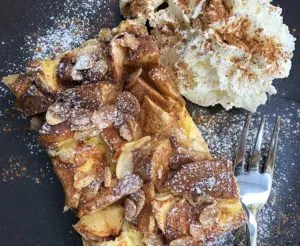 Rezept Bratapfel-Karamell-Butter-Kuchen lowcarb glutenfrei