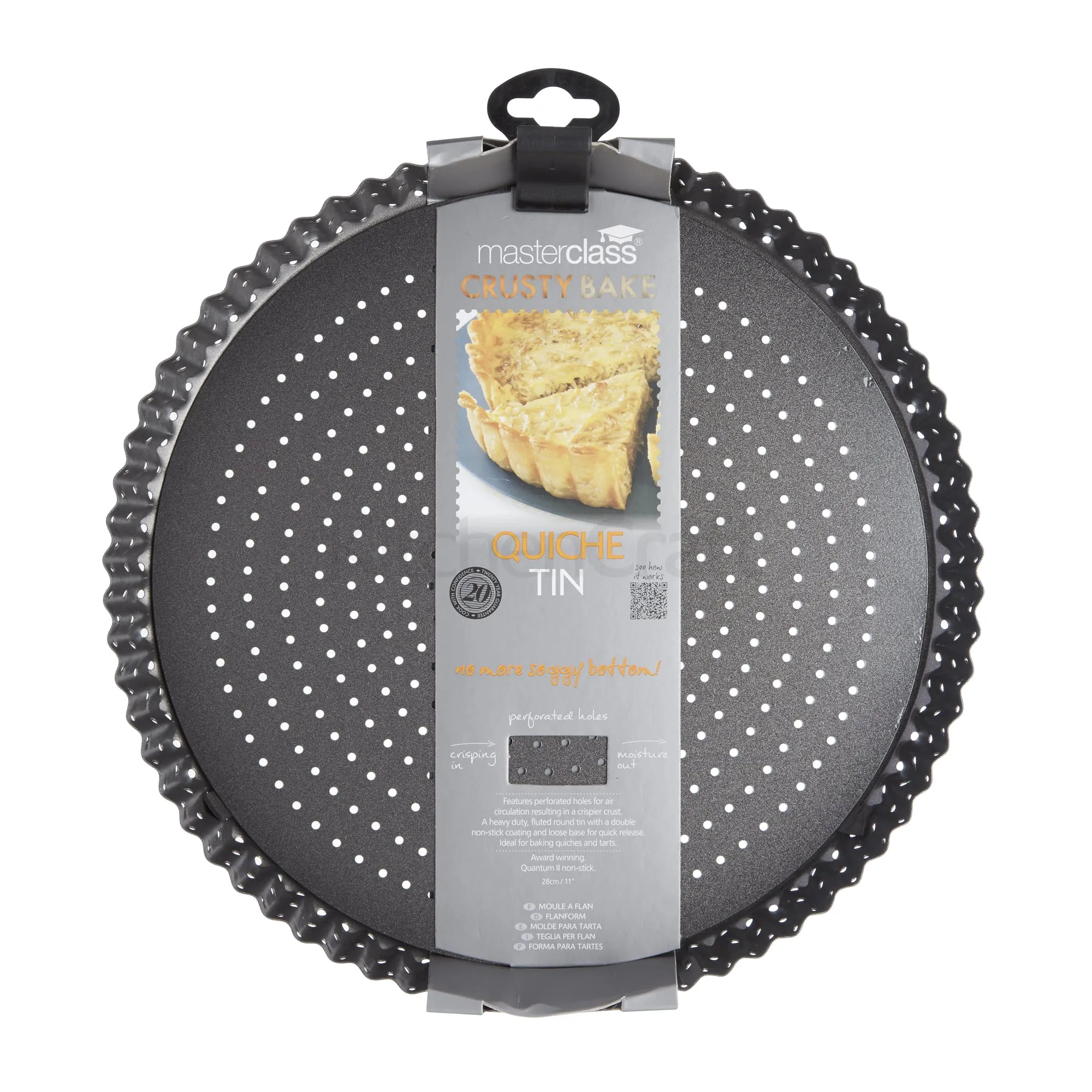 299-00_Master Class Quicheform 28 cm rund perforiert_lowcarb_Backen_Quiche_KCMCCB100