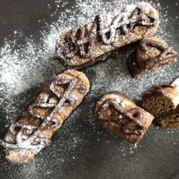 Rezept Spekulatiusbiskuits mit Weihnachtsganache lowcarb keto glutenfrei