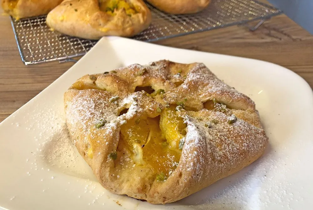 Rezept Orangen Pistazien Taschen low carb glutenfrei