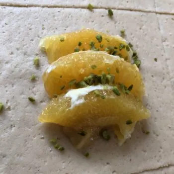 Rezept Orangen Pistazien Taschen low carb glutenfrei