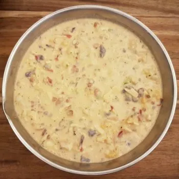 Rezept Bunter Blumenkohlkuchen lowcarb keto glutenfrei