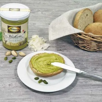 Nuketo PISTAZIE & KOKOS Gourmet Nougat-Creme low carb keto | ohne Zuckerzusatz | ohne Palmöl