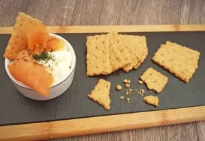 Rezept Parmesan Lachs Cracker lowcarb glutenfrei keto
