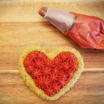 Rezept Mandel Pistazien Herzen mit Erdbeercreme lowcarb glutenfrei