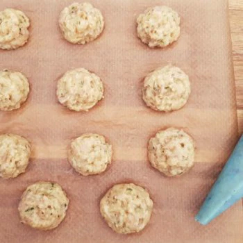 Rezept Schinken Brandteigkrapferl mit Frischkäsefülle lowcarb glutenfrei