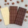 CHOKETO Low Carb & Keto Schokolade Bunter Mix HASELNUSS – 3 Tafeln – handgemacht – ohne Zuckerzusatz