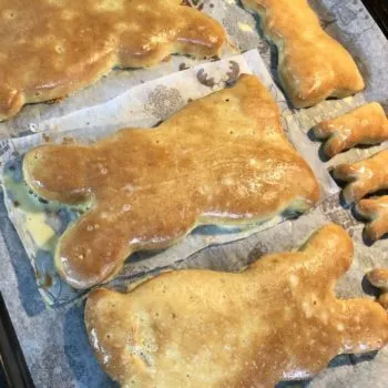 Rezept Osterhasen aus Mandelteig low carb glutenfrei keto