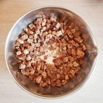 Rezept Brotwürfelauflauf lowcarb glutenfrei keto