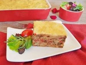 Rezept Brotwürfelauflauf lowcarb glutenfrei keto