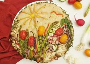 Rezept Gemüse Foccacia zum Grillen lowcarb glutenfrei keto