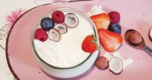 Rezept Kokos Kollagen Quarkcreme lowcarb glutenfrei