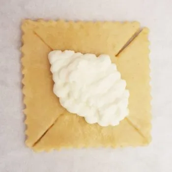 Rezept Erdbeer Rhababer Quarkschifferl lowcarb glutenfrei