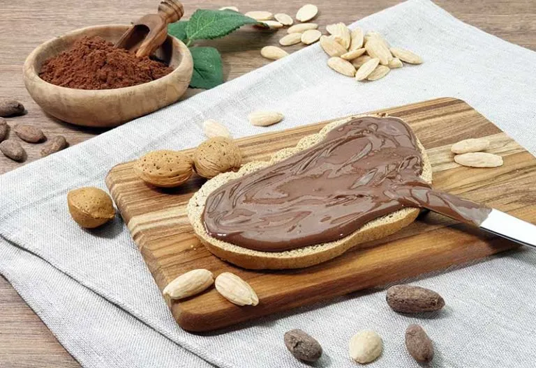 Nuketo SCHOKO-MANDEL Gourmet Nougat-Creme low carb keto | ohne Zuckerzusatz | ohne Palmöl | ohne Haselnüsse