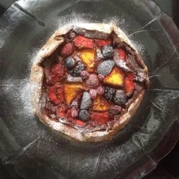 Rezept Galette mit Früchten und Kollagen lowcarb glutenfrei