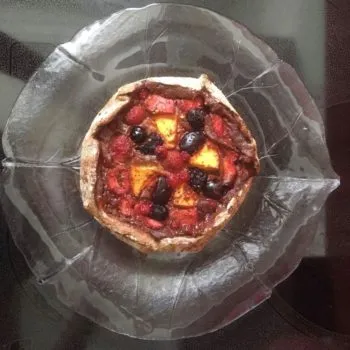 Rezept Galette mit Früchten und Kollagen lowcarb glutenfrei