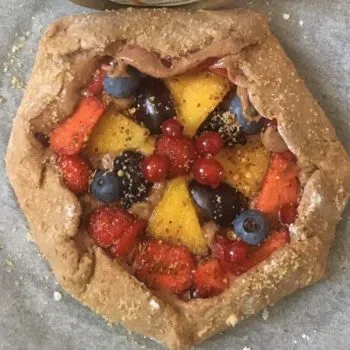 Rezept Galette mit Früchten und Kollagen lowcarb glutenfrei