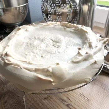 Rezept Apfel Birnen Pavlova lowcarb glutenfrei kalorienarm
