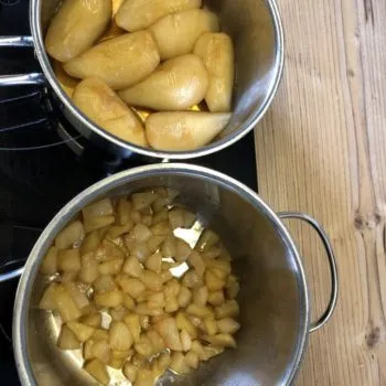 Rezept Apfel Birnen Pavlova lowcarb glutenfrei kalorienarm